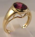 Designer ring met Rhodoliet – goud – maat 17, Verzenden, Nieuw, 17 tot 18, Met edelsteen