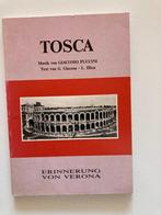 tekstboekje opera Tosca (Puccini) - Duits, Ophalen of Verzenden, Zo goed als nieuw, Overige onderwerpen, Puccini