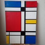 Mondriaan Stijl Acryl Schilderij, Ophalen of Verzenden