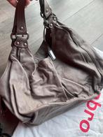Abro leren tas - taupe - goede staat, Sieraden, Tassen en Uiterlijk, Tassen | Damestassen, Ophalen of Verzenden, Zo goed als nieuw
