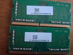 DDR4 8GB (2x4GB) Geheugen, Computers en Software, RAM geheugen, Gebruikt, DDR4, Ophalen of Verzenden, Laptop