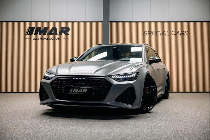 Audi RS6 Avant RS 6 TFSI quattro Super dikke RS6 beton grijs, Auto's, Audi, Bedrijf, Te koop, RS6, 360° camera, 4x4, ABS, Airbags