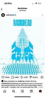 Radiohead 12 december 1 ticket zitplaats, Tickets en Kaartjes