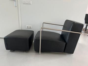 Flexform ABC Stoel + Hocker - zeer goede staat beschikbaar voor biedingen