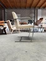 Knoll Brno chair offwhite leather, Gebruikt, Minder dan 75 cm, Vintage, Ophalen of Verzenden