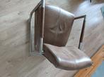 leren zit fauteuil, Huis en Inrichting, Fauteuils, Ophalen, Gebruikt, Modern, 50 tot 75 cm
