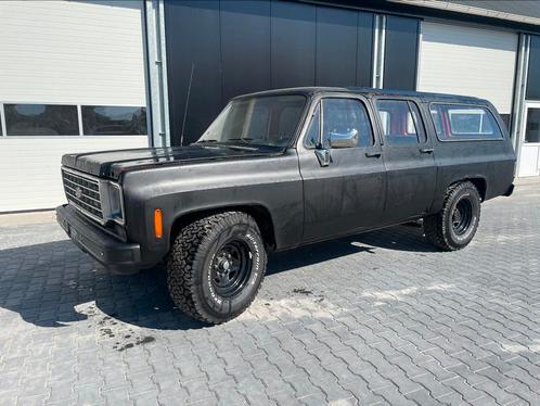 Chevrolet suburban Belastingvrij en APK vrij V8 oldtimer C20, Auto's, Chevrolet, Particulier, Suburban, Trekhaak, LPG, Stationwagon