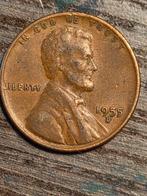Amerikaanse one penny 1955D., Postzegels en Munten, Munten | Amerika, Ophalen of Verzenden, Noord-Amerika