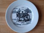 Petrus Regout Maastricht : bord Veemarkt stier , 17,5 cm, Ophalen