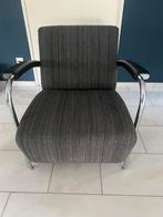 Leolux fauteuil grijs, Huis en Inrichting, Ophalen, Zo goed als nieuw, 75 tot 100 cm, 50 tot 75 cm