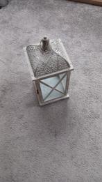 Witte decoratieve kandelaar, Ophalen, Grijs, Zo goed als nieuw, Metaal