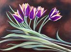 Schilderij Tulpen -bloemenschilderij, Ophalen of Verzenden