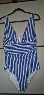 Badpak blauw wit gestreept maat XL, Ophalen of Verzenden, Nieuw, Blauw, Badpak