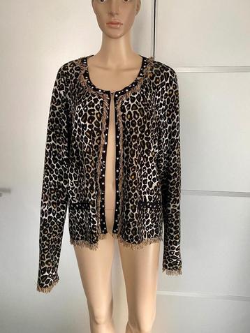 J45 OUI maat 46=XL vest vestje zwart/beige beschikbaar voor biedingen