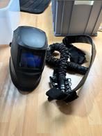 Lashelm met afzuiging, Doe-het-zelf en Verbouw, Laskappen, Lasfilter, Ophalen of Verzenden, Gebruikt