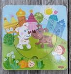 Vrolijke Haba dierenpuzzel voor een dreumes, Gebruikt, Ophalen of Verzenden, Van hout, Minder dan 10 stukjes