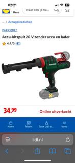 GEZOCHT: parkside accu kitpistool/ kitspuit, Doe-het-zelf en Verbouw, Gereedschap | Handgereedschap, Ophalen, Zo goed als nieuw
