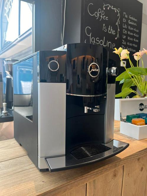 Jura D6 - Platina - Gereviseerd - Garantie, Witgoed en Apparatuur, Koffiezetapparaten, Refurbished, Koffiebonen, Koffiemachine