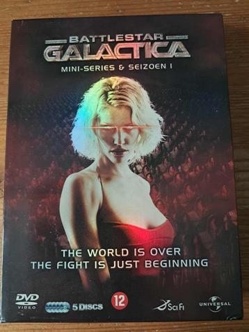Battlestar galactica miniserie + seizoen 1 t/m 3 op dvd beschikbaar voor biedingen