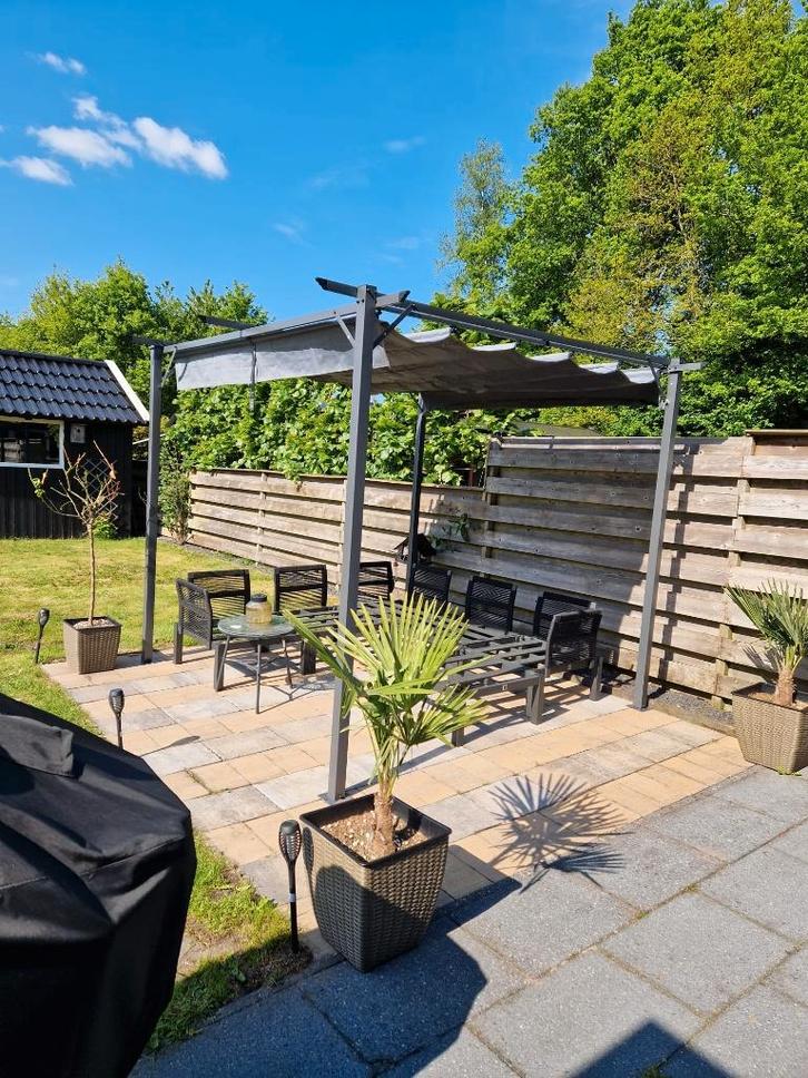 Overkapping Luxe Zonnescherm / Tuinpaviljoen Prieel nieuw, Tuin en Terras, Overkappingen, Nieuw, Tuinpaviljoen, Ophalen