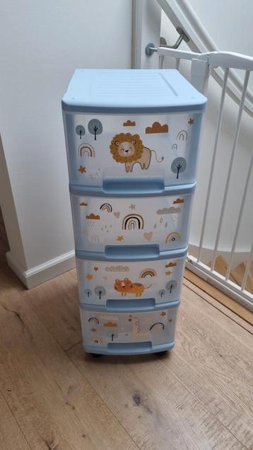 Home Creation Ladenkastje - lichtblauw met vrolijke print. beschikbaar voor biedingen