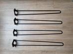 Hairpin tafelpoten 4x, Ophalen, Gebruikt, 50 tot 100 cm, Rond