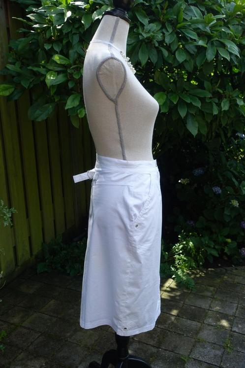 elegante witte strakke rok mt 36, Kleding | Dames, Rokken, Zo goed als nieuw, Maat 36 (S), Wit, Onder de knie, Ophalen of Verzenden