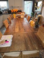 Riviera Maison Eettafel + 7 Stoelen, Huis en Inrichting, Ophalen, Gebruikt, 100 tot 150 cm, 200 cm of meer