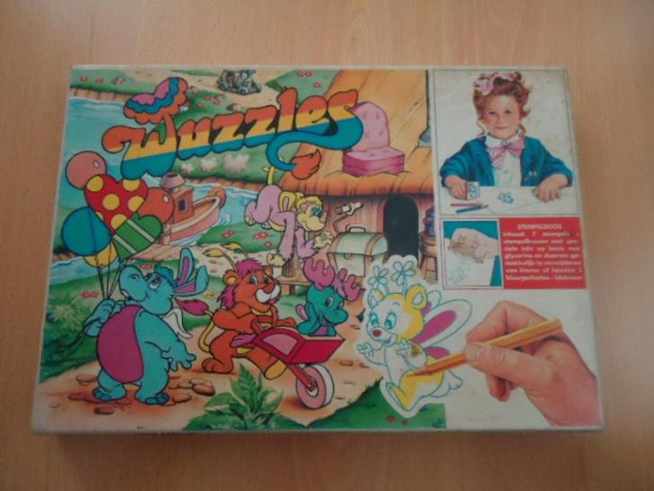 Walt Disney Wuzzles stempeldoos, vintage, 1985., Verzamelen, Disney, Gebruikt, Overige typen, Overige figuren, Ophalen of Verzenden