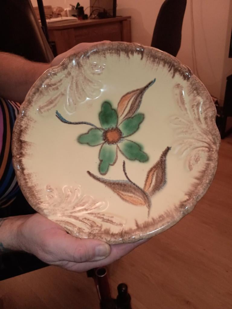 Mooi oude aardewerken schaal, Ophalen of Verzenden