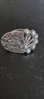 Zilveren vintage ring erik granit finland, Verzenden, Zo goed als nieuw, 17 tot 18, Dame