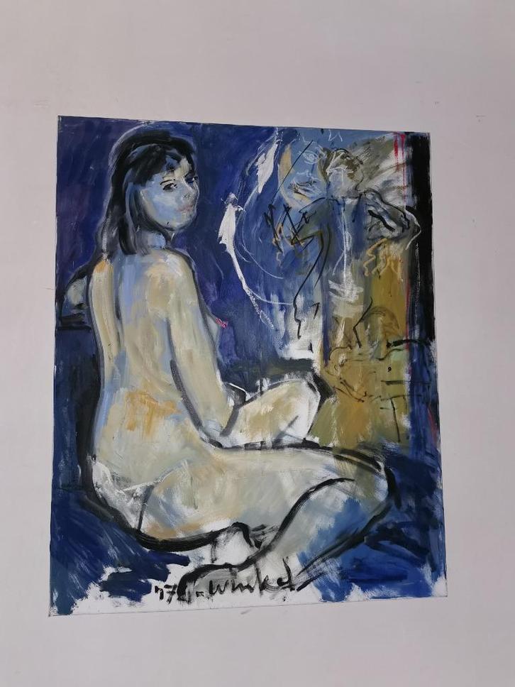 Origineel werk van Arien Winkel  Met certificaat, Antiek en Kunst, Kunst | Schilderijen | Klassiek, Ophalen