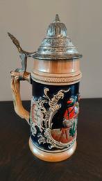 Bierpul bierkrug tinnen deksel West Duitsland, Antiek en Kunst, Antiek | Keramiek en Aardewerk, Ophalen of Verzenden