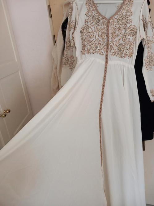 A-line (verlovings)jurk ZGAN!, Kleding | Dames, Trouwkleding en Trouwaccessoires, Zo goed als nieuw, Trouwjurk, Wit, Ophalen
