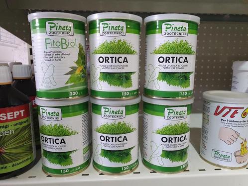 "ORTICA" Brandnetelpoeder 150 gram Pineta, Dieren en Toebehoren, Vogels | Toebehoren, Nieuw, Eten en Drinken, Verzenden