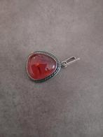 Mooie grote Barnsteen hanger- gemerkt, Ophalen of Verzenden, Staal, Oor- of Traguspiercing