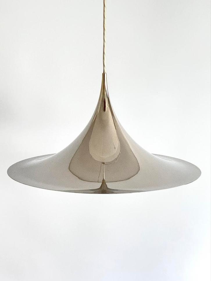 Fog en Morup - Semi hanglamp - Bonderup&Thorup chroom, Huis en Inrichting, Lampen | Hanglampen, Gebruikt, Minder dan 50 cm, Metaal