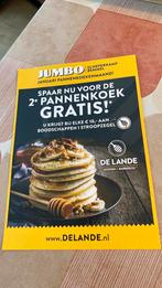 Pannenkoeken zegels van Jumbo voor 2 de pannenkoek gratis, Verzamelen, Supermarktacties, Jumbo, Ophalen of Verzenden