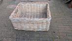 Grote rieten mand - H22xL46xB58 cm, Huis en Inrichting, Ophalen, Gebruikt, Mand, Riet