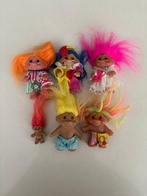 Vintage trollen poppen set van 6 st met en zonder kleding!, Verzamelen, Ophalen of Verzenden, Zo goed als nieuw