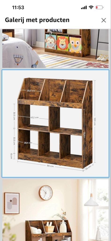 Vasagl boekenkast - Stijlvolle opberger voor kinderkamer, Huis en Inrichting, Kasten | Boekenkasten, Gebruikt, 50 tot 100 cm, 100 tot 150 cm