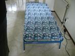 Opklap {vouw} Bed, Ophalen, Eenpersoons, Blauw, 190 cm of minder