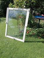 Kiepramen hardhout, Doe-het-zelf en Verbouw, Kozijnen en Schuifpuien, Gebruikt, Raamkozijn, 75 tot 150 cm, Hout