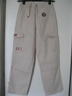 AKMO WORKS broek beige wijde pijp S  NIEUWPRIJS €79,90, Kleding | Heren, Verzenden, Beige, Nieuw, AKMO WORKS