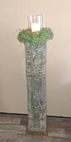 Oude Indiase zuil / pilaar - decoratief 122 cm, Ophalen, Gebruikt