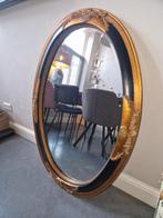 Ovale goudkleurige spiegel, Ophalen of Verzenden, Ovaal