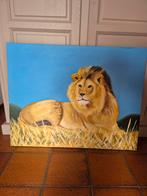 Modern leeuw schilderij, Antiek en Kunst, Ophalen of Verzenden