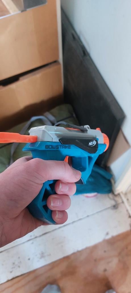 Nerf bowstrike pistool, Ophalen of Verzenden, Gebruikt