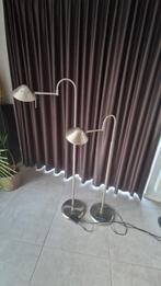 Twee in hoogte verstelbare lampen met dimmer, Ophalen, Gebruikt, 100 tot 150 cm, Metaal