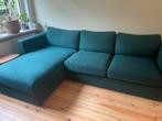 Groene Hoekbank met Opbergruimte, Huis en Inrichting, Ophalen, 250 tot 300 cm, Gebruikt, Hoekbank